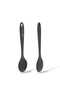 Gray Ivory Silicone Dessert Spoon Gray (20cm) 1Pcs 1 1 Person Measuring Spoon