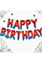Spider Tama Birthday Spider Happy Birthday Foil Balloon Spider Printed Balloon Navy Blue Star Age 2 - 3