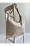 Summer Dark Model Hand and Women's Shoulder Bag Linen Tan - 3