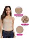 Women's Seamless Strapless Crop Top Tube Top Inner Camisole, Free Size Beige - 6
