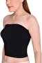 Women's Seamless Strapless Crop Top Tube Camisole Free Black - 6