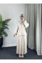 4532 - Crepe Hijab Double Set Beige