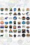 98 Pieces Camping Sticker Set - Reading Bullet Journal Scrapbook Agenda Laptop Phone Camping Sticker - 3