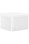 Side Table White 54x54x36.5 cm Plastic