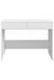Desk White 101x50x76.5 cm Engineered Wood - 4