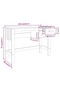 Desk HAMAR Honey Brown 110x40x75 cm Solid Wood Pine - 7