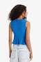 Slim Fit Crew Neck Wrinkled Athlete Top F6277Ax25Sm - 6