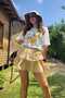 Bohemian Skirt with Lace Crossover - 2