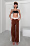 Mona Waist and Side Contrast Block Panels, Comfortable Pants with Elastic Waist - 6