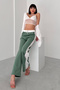 Mona Waist and Side Contrast Block Panels, Comfortable Pants with Elastic Waist - 5
