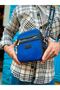 Square Men's Bag Black Blue
