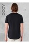 Cobalt Blue - Black Set of 2 Plain Unprinted Slim Fit Oval Cut Tshirt - 4