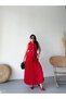 Women's Pleated Skirt Suit with Red Gold Button Detail - 4