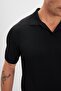 Polo Neck Patched Knitwear Men's T-Shirt - 7