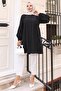 Gathered Detailed Balloon Sleeve Shirt Black Hm2763 - 8