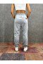 Printed Gray Jogger with Elastic Waist and Legs - 4