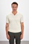 Polo Neck Patched Knitwear Men's T-Shirt