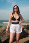Trend Women's Laser Pattern 2in1 SEA POOL SPORTS SHORTS with Inner Leggings - 4