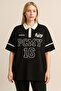Tshirt Oversize Polo Neck Printed