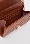 Women's Embroidery Detailed Crossbody Bag Wallet Brown - 3