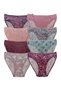 6-Piece Color Assorted Women's Patterned Lycra Bikini Panties - 2