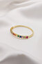 Colorful Zircon Stone Steel Shackle - 4