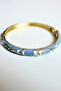 Blue Enameled Handcuff Bracelet - 2