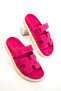 Fuchsia Suede Women's Slippers 20697 - 4
