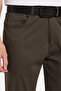 Men's Regular Fit Comfortable Cut Seasonal Canvas Khaki Trousers - 2