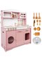 Pink Wooden Painted Kitchen - Elizya