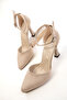 Skin Suede Women's Classic Heeled Shoes 17844 - 2