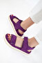 Purple Suede Women's Sandals 20694 - 5