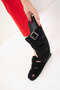Black Suede Women's Slippers 20700 - 7