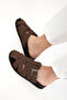 Brown Suede Women's Slippers 20700 - 4