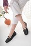 Women's Ballerina Black Stylish Home Business Office Casual Shoes - 3