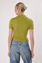 Lacivert-Yeşil Basic Polo Yaka İkili Paket Triko İnce Bluz TWOSS25BZ00503 - 4