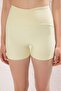 Sarı Toparlayıcı Örme Spor Şort/Kısa Tayt TWOSS21SR0545 - 3