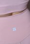 Pembe Fırçalı Soft Kumaş İç Bel Cep Detaylı Örme Spor Şort/Kısa Tayt THMSS24TY00020 - 4