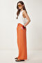 Muslin Palazzo Pants Oranj Lmx0008 - 3