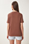 Basic Cotton Knitted T-Shirt 2 Pack - Bordo, Brown Lag0002 - 8