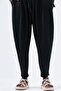 Men's Loose Pleated Black Baggy Baggy Trousers
