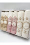 Guipure Lace Satin Embroidered Boxed Luxury Bridal 50x90 6-Piece Hand Face Towel Set - 2