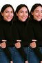 Women's Finger Detail Turtleneck Long Sleeve Tank Top Set of 3
