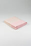 90X90 Pink White Plain Patterned Reversible Muslin Pique Baby Blanket, Waffle Baby Blanket & Blanket - 3