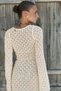 Zakura Lace Detail Beige Knitwear Mini Dress - 7