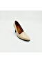 Beige Patent Leather Stiletto Heeled Shoes – 9 cm Elegant Design - 4
