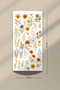Dried Flower Themed Sticker Set 6-Piece for Bullet Journal and Agenda - 6