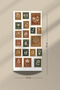 Vintage Stamp Themed Sticker Set of 6 for Bullet Journal and Agenda - 5