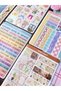 Soft and Vintage Themed Sticker Set, 4 Pages, for Bullet Journal and Scrapbook - 5