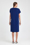 Women's Cobalt blue Knitted Viscon Dress - 7